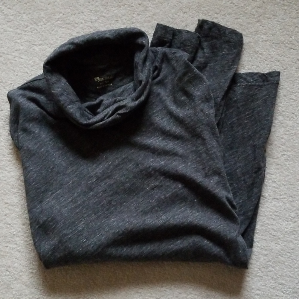 Madewell Grey tissue turtleneck
